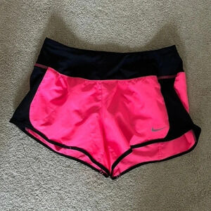 Nike dri fit pink shorts size small lined